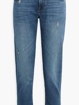 Riley distressed mid-rise boyfriend jeans