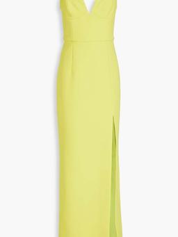 Piero chain-trimmed crepe gown