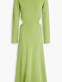 Amelie cutout knitted midi dress