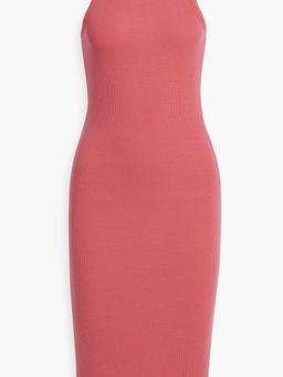 Ribbed stretch-modal jersey midi dress