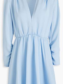 Hammered-crepe mini dress