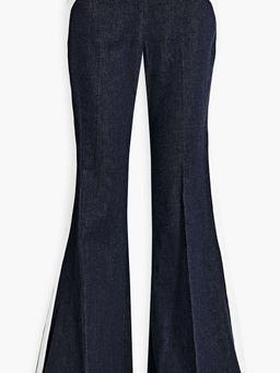 Nautilus striped flared high-rise flared jeans
