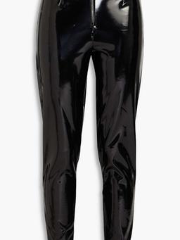Vinyl stirrup skinny pants