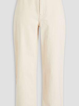 High-rise straight-leg jeans