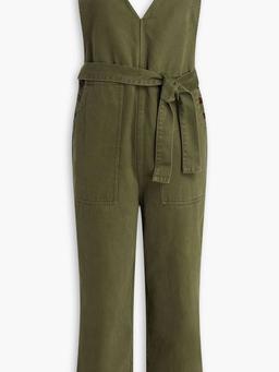 Ollie cropped denim jumpsuit