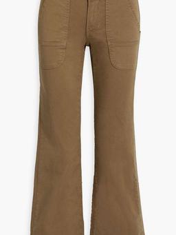 Marley cotton-blend twill flared pants