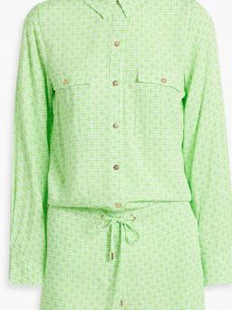 Chloe printed voile playsuit