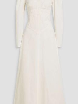 Taylin cotton-canvas maxi dress