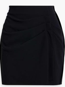 Nouri pleated crepe mini skirt