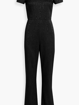Jorah moire wide-leg jumpsuit