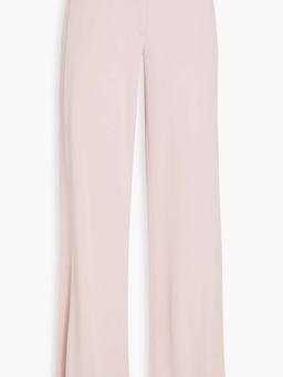 Crepe wide-leg pants