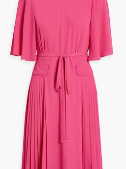 Pleated crepe dress