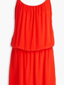 Silk crepe de chine mini dress