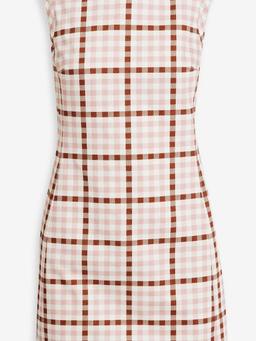 Emmy gingham cotton-twill mini dress