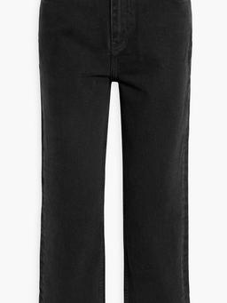 Misy cropped high-rise straight-leg jeans