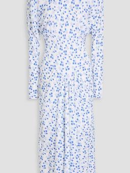 Telky floral-print stretch-crepe midi dress