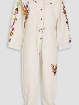 Gigi embroidered cotton jumpsuit