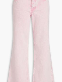 Joelle faded high-rise flared jeans