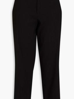 Hemp-blend crepe kick-flare pants
