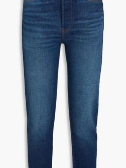 90s cropped high-rise slim-leg jeans
