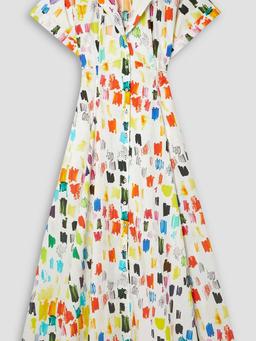 Marker Test cotton-poplin maxi shirt dress