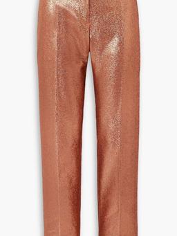 Glittered sablé straight-leg pants