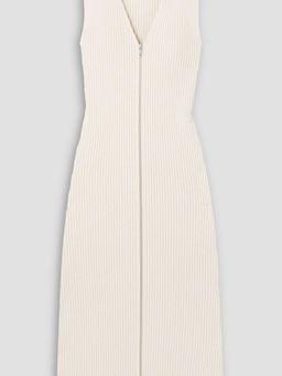 Ribbed cotton midi dress