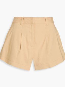 Linen-blend shorts