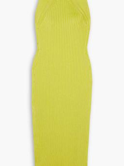 Ribbed-knit midi dress