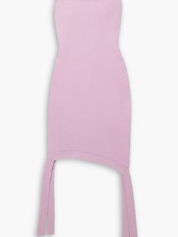 One-shoulder jersey mini dress