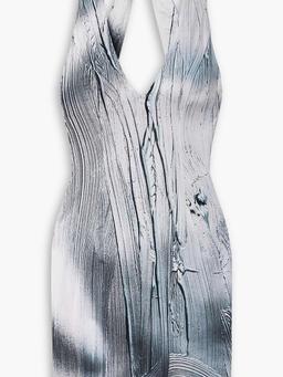 High Sea open-back printed stretch-jersey mini dress