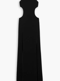 Cutout crepe maxi dress