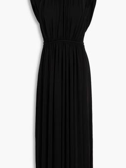 Cutout jersey midi dress