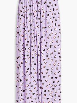 Chiara printed crepe maxi skirt