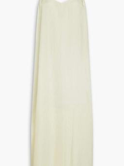 Satin midi slip dress