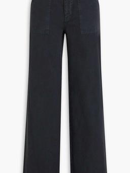 Quentin cotton-twill wide-leg pants