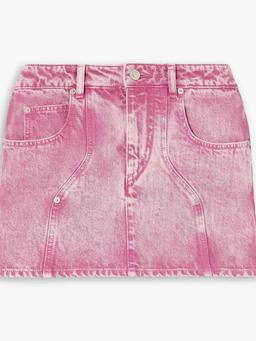 Vesna bleached denim mini skirt