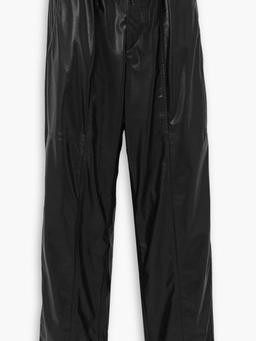 Brina faux leather straight-leg pants
