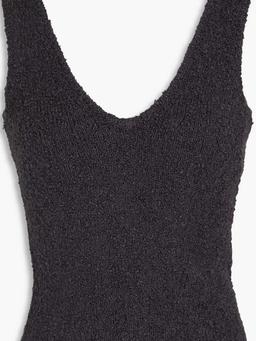 Bouclé-knit top