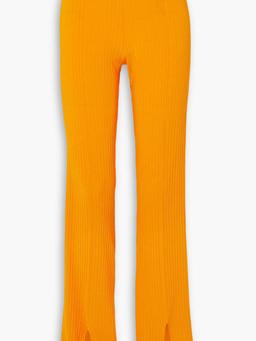 Lette ribbed-knit flared pants