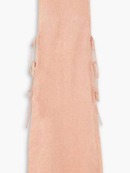 Jarajus tie-detailed linen midi dress