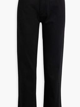 High-rise straight-leg jeans