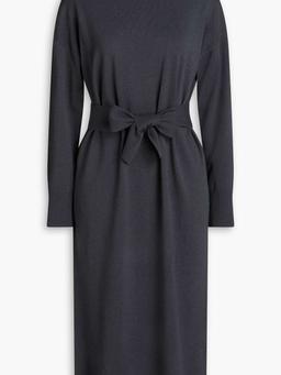 Cashmere turtleneck midi dress