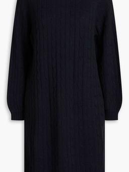 Cable-knit cashmere mini dress