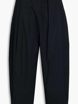 Solo stretch-cotton twill tapered pants