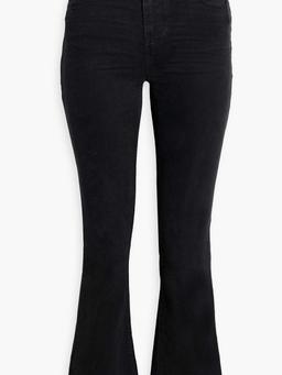 Claudine distressed high-rise kick-flare jeans