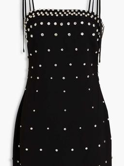 Fayette crystal-embellished crepe mini dress