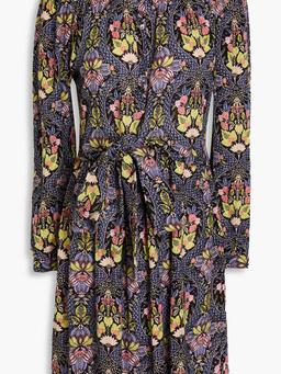 Eros floral-print cotton-gauze dress