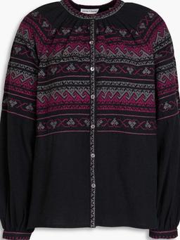 Luna embroidered cotton blouse