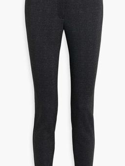Checked jersey slim-leg pants